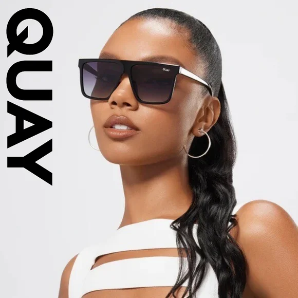 Quay Australia - Nightfall - Bestseller - Black Frame/ Smoke Polarized L… - Picture 4 of 11